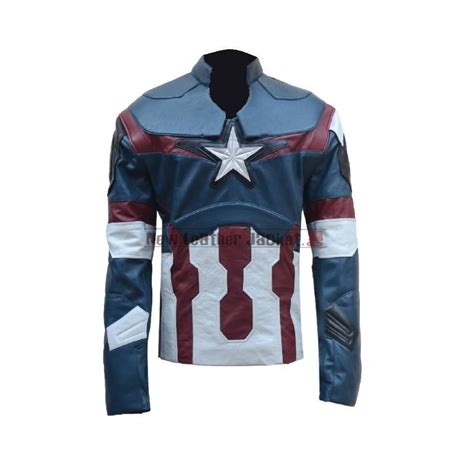 captain america avengers age of ultron leather jacket costume