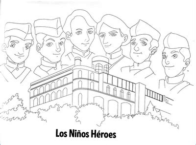 Niños Héroes. para niños | Niños heroes para colorear, Niños heroes de chapultepec, Los niños heroes