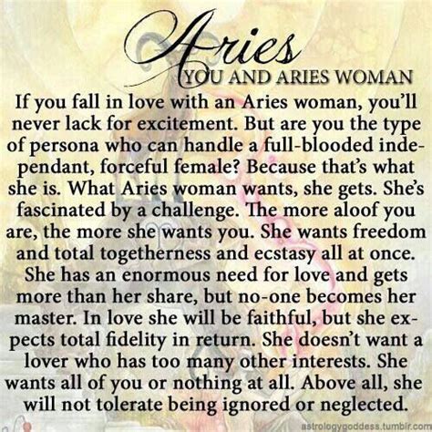 Aries Woman Sexology