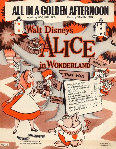 All In A Golden Afternoon Song From Walt Disneys Alice In