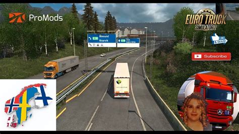 Euro Truck Simulator Scandinavia Mod Promods Map Add On V For X Dlc S Mods