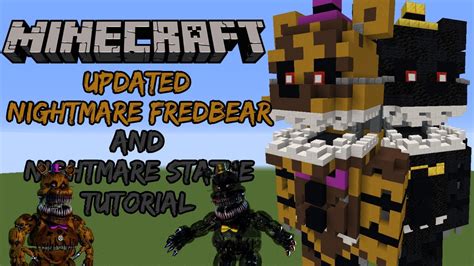 Minecraft Tutorial Re Do Updated Nightmare Fredbear And Nightmare