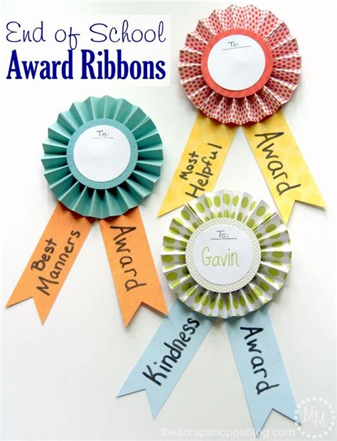 How To Make School Award Ribbons Diy Prize Ribbons Award Ribbons