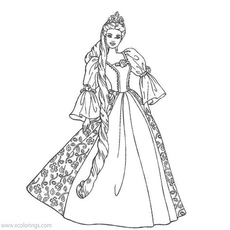 Tangled Coloring Pages Adult Rapunzel
