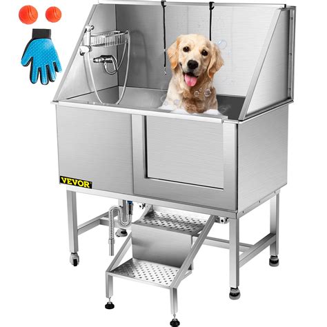 Buy BuoQua 50" Professional Dog Grooming Tub Stainless Steel Pet