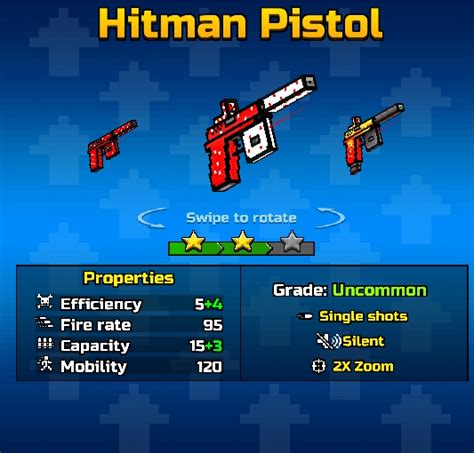 Hitman Pistol Up1 Pg3d Pixel Gun Wiki Fandom Powered By Wikia