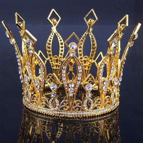 Corona Para Rey Reina Xv Cristal Swarovski Tiara Princesa 89900 En