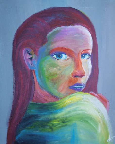 Woman Looking Over Shoulder Painting By Marijke Koster Saatchi Art