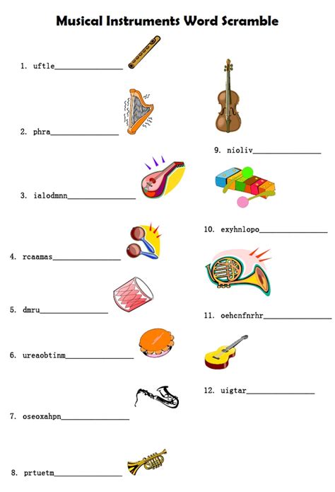 Printable Word Scramble For Kids K5 Worksheets