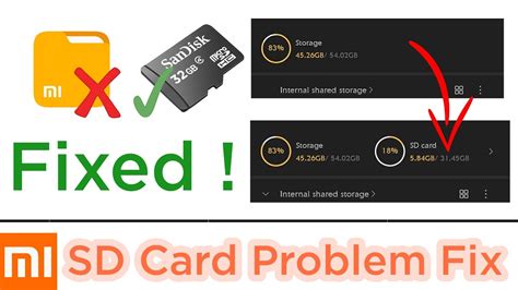 Fix Sd Card Problem In Mi Phones And Android Fixed Corrupted Sd Card