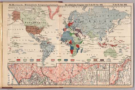 World War I Map German Nr 176 Military Events To February 18