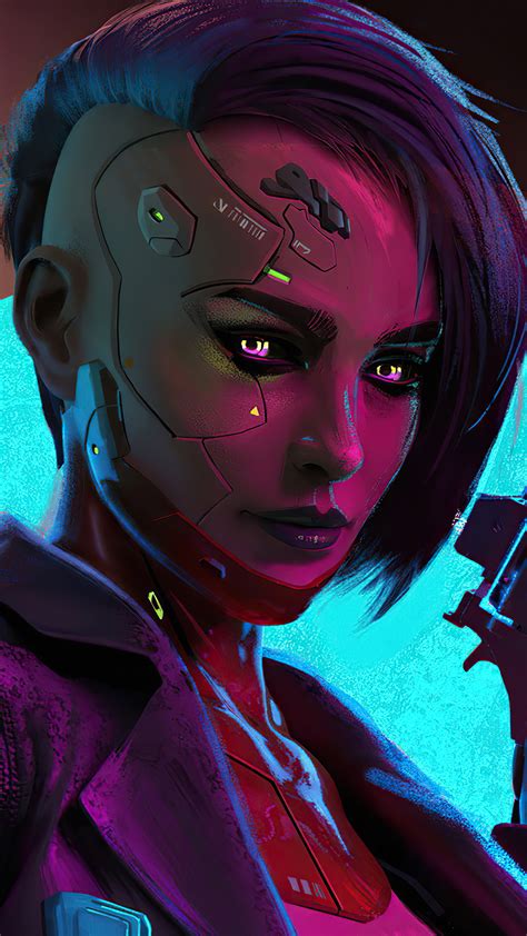 Cyberpunk Girl Pistol Gun Sci Fi 4k 6726 Wallpaper Pc Desktop