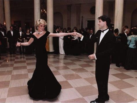 Lady Di And John Travolta Having A Dance Princess Diana Dresses