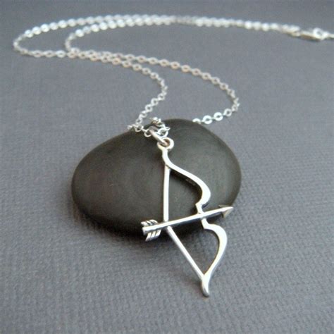 Silver Bow And Arrow Necklace Sterling Silver Necklace