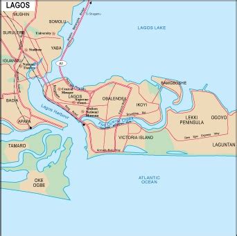 Map of lagos area hotels: Lagos vector map. Eps Africa City Map. Illustrator Vector Maps. Eps Illustrator Map | Vector ...