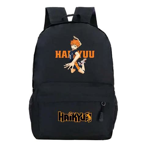 haikyuu shoyo backpack anime kei tsukishima tobio men women mochila teens travel bagpack