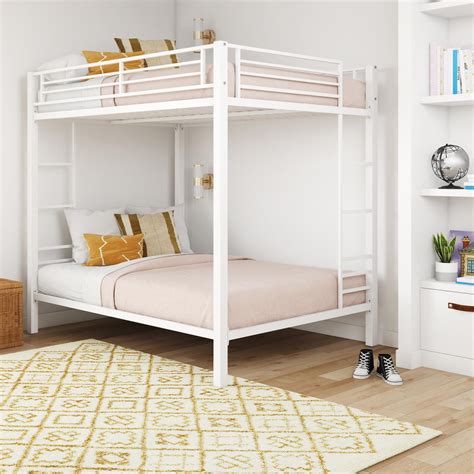 Dhp Sidney Full Over Full Metal Bunk Bed Off White