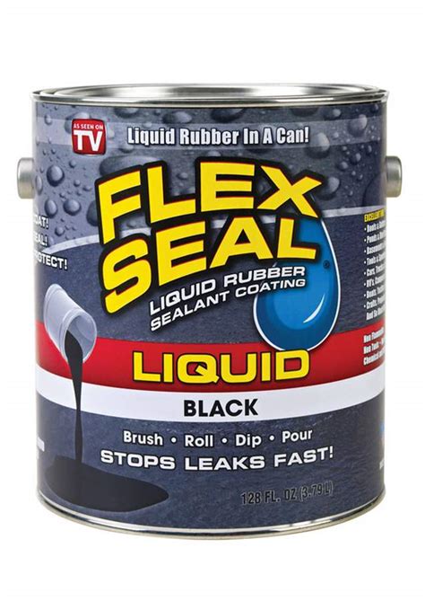 Flex Seal Lfsblkr01 1 Gallon Black Liquid Rubber Sealant At Sutherlands