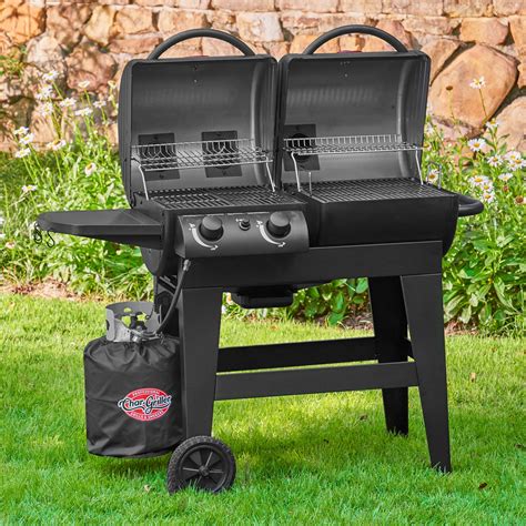 Dual Function 2 Burner Gas And Charcoal Grill Char Griller