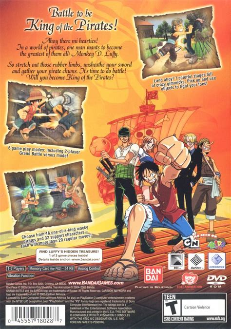 Ps2 海贼王 伟大的战争 冲！ One Piece Grand Battle Rush 游戏下载 游戏封面