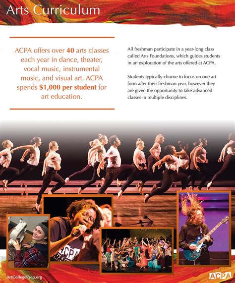 Acpa Arts Curriculum Flyer Robintek Columbus Website Design Graphic