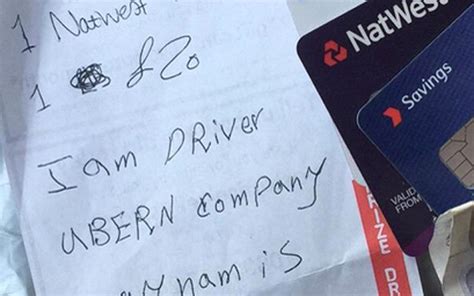 kind hearted uber driver helps reunite woman with lost cards and cash