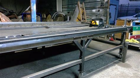 Homemade plasma cutter guide rail fabricated from steel. PART 5 - A MORE DESCRIPTIVE WALK THROUGH OF DIY CNC PLASMA ...