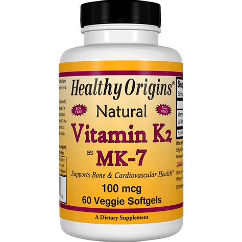 These compounds include phylloquinone (vitamin k1) and a series of menaquinones (vitamin k2). Buy Healthy Origins - Natural Vitamin K2, MK7 100 mcg ...