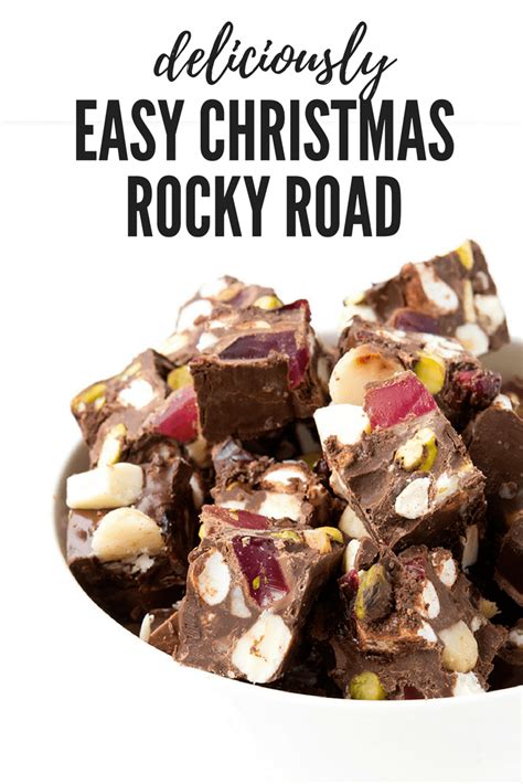 Easy Christmas Rocky Road Recipe Xmas Food Christmas Cooking Rocky Road Recipe