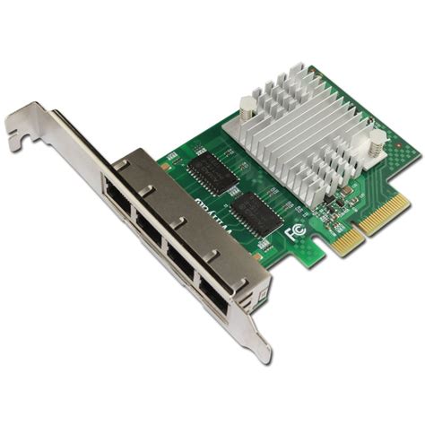 Pcie X4 Quad Port Gigabit Ethernet Network Card 1000m I350am4 Chipset