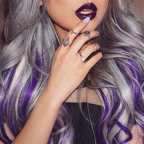 Dark Purple Hair Color Ideas 2019 Haircuts Hairstyles