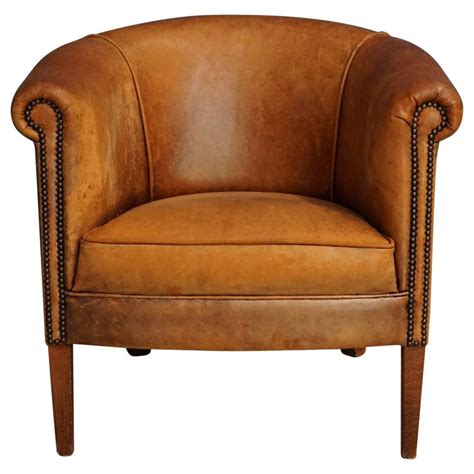 Vintage Cognac Leather Club Chair At 1stdibs Vintage Cognac Leather Chair