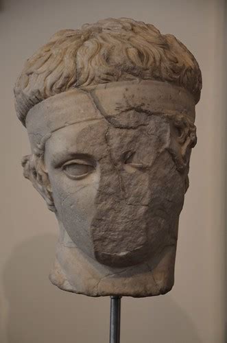 Marble Head Of A Athlete Diadoumenos Late Hellenistic C Flickr