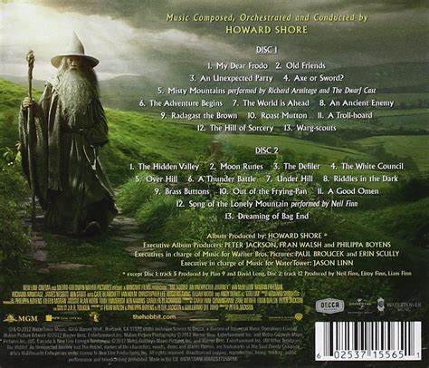 Howard Shore The Hobbit An Unexpected Journey Soundtrack Cd Opus3a