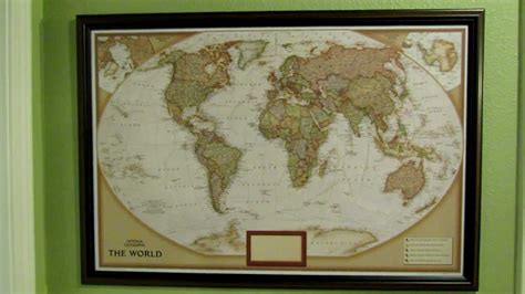 National Geographic Personalized Push Pin Map Of The World Youtube