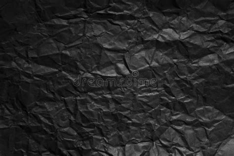Textured Crumpled Black Paper Background Stock Image Image Of Garbage