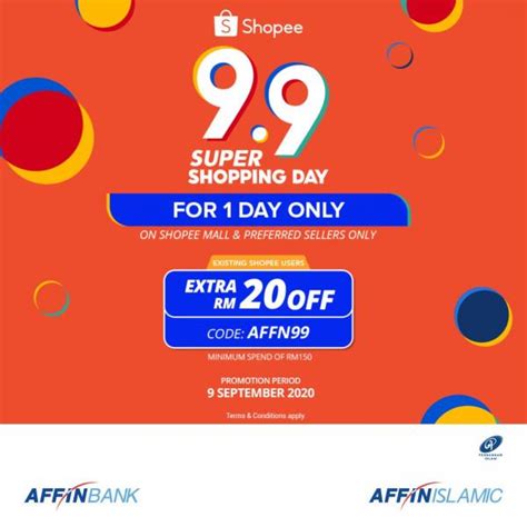 Use our shopee promo code and enjoy s$7 off for your purchase today. Shopee 9.9 Sale FREE Up To RM20 Promo Code Promotion With ...