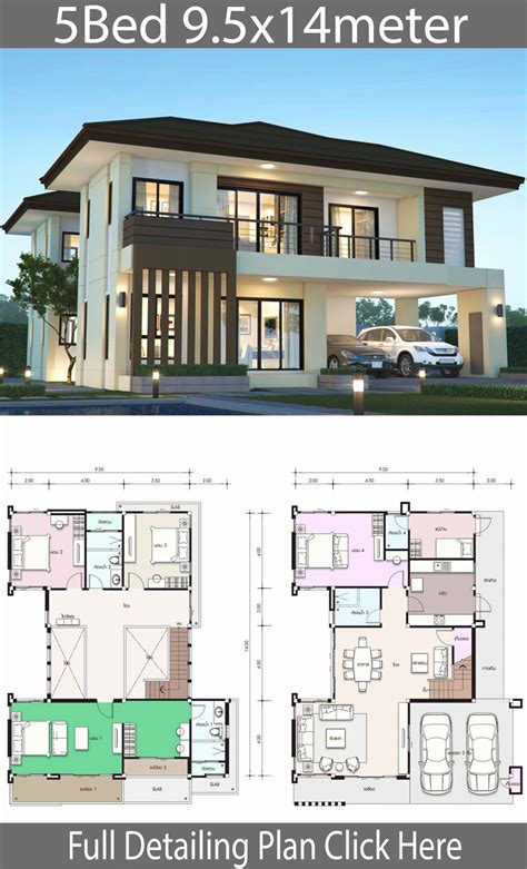 The double floor house designs also suitable small plots , because we can build 4 bedroom house with all comfort. 5 Bedroom Duplex House Plans Inspirational House Design ...