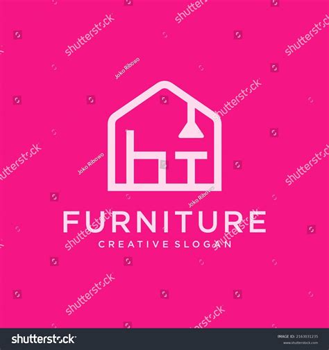 Home Furniture Logo Design Vector Template Stock Vector Royalty Free