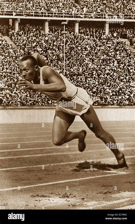 James Cleveland Jesse Owens At The 1936 Olympic Games He Was An