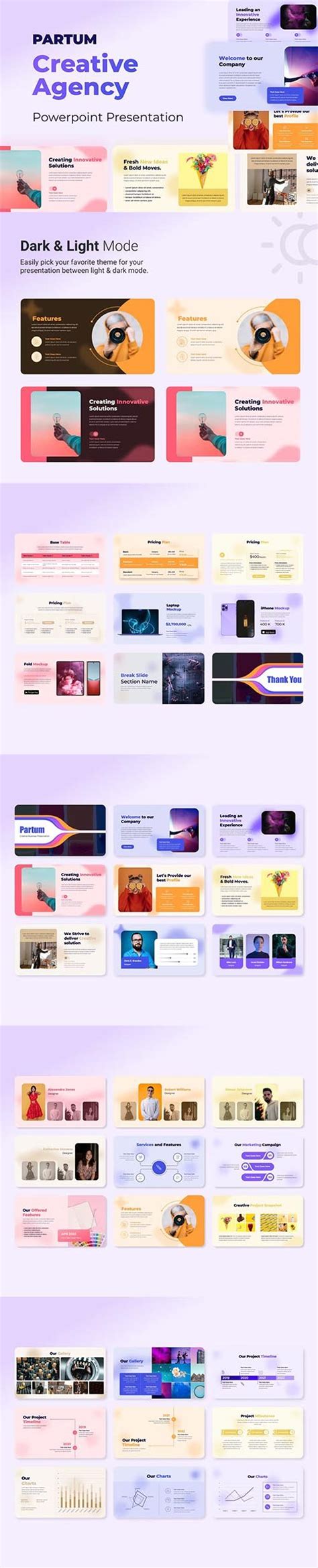 Partum Creative Agency Ppt Presentation Template Graphic 4 You