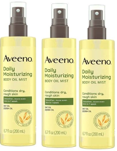 67 Oz Aveeno Daily Moisturizing Dry Body Oil Mist Spray W Oat And