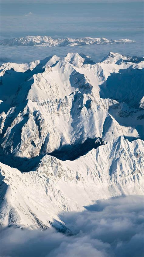 Gambar Gunung Salju Langit Dunia Pemandangan Alam Lereng Topi