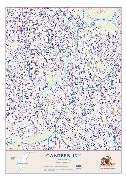Canterbury Map Canterbury Australia Mappery