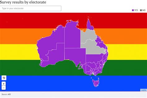 Mapping The Results Of Australias Same Sex Marriage Referendum The Map Room