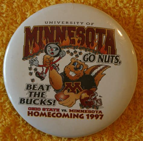 University Of Minnesota Homecoming Buttons 1997