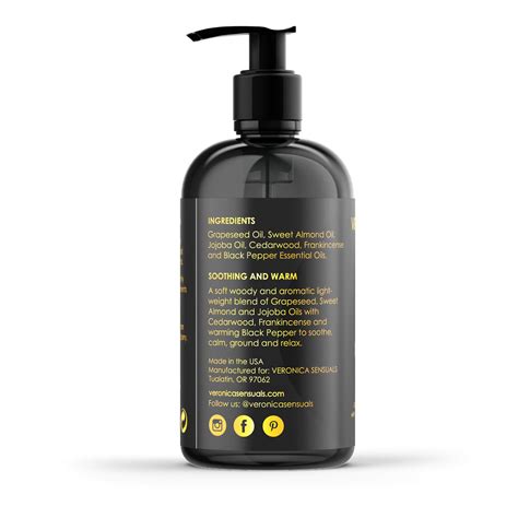 men s body oil for massage hair scalp skin moisturizer for men 8 oz veronica sensuals