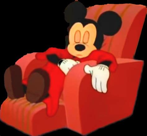Mickey Mouse Sleeping In His Chair Mickey Mouse Goodnight Snoopy