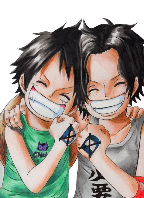 Ace Y Luffy Brothers Forever By Eraliz On Deviantart