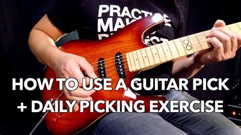 How To Use A Guitar Pick Daily Picking Exercise Beginner Guitar